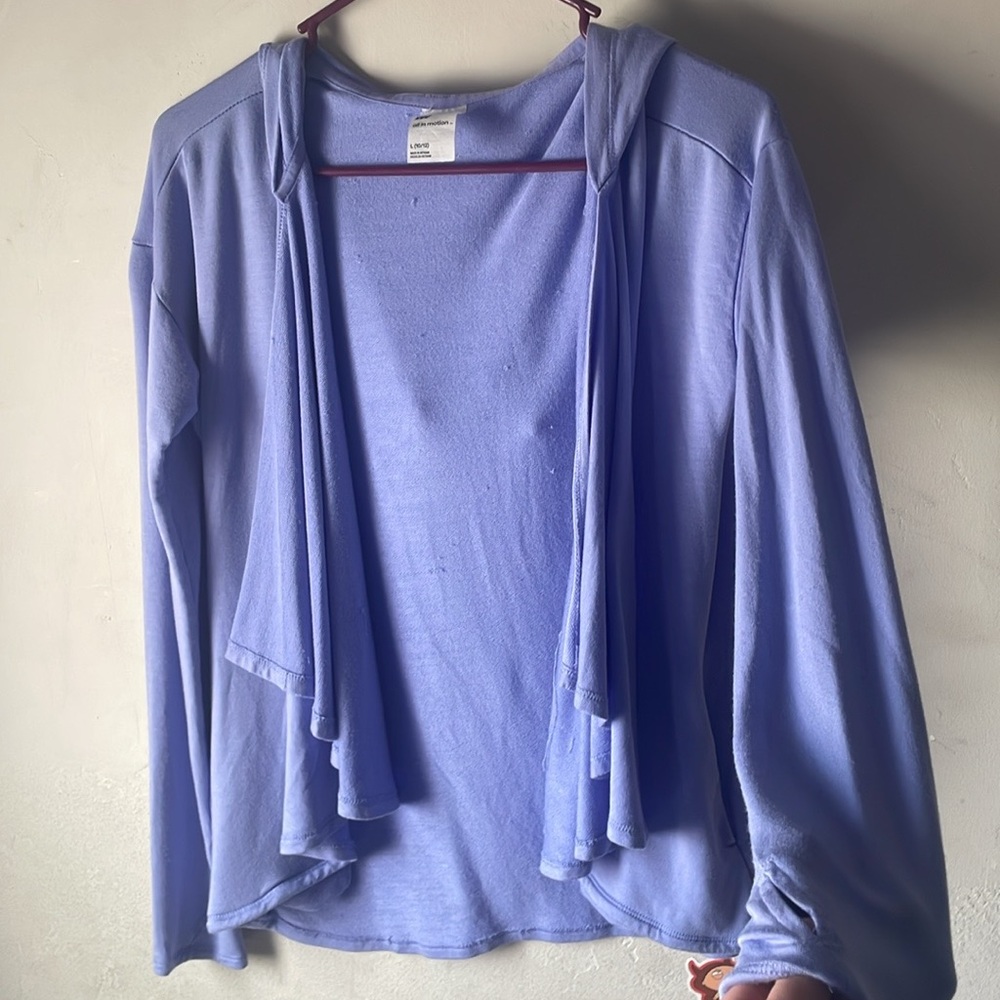 All in motion women’s Size L (10/12) pastel purple ,Shaw / librarians sweater